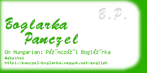 boglarka panczel business card